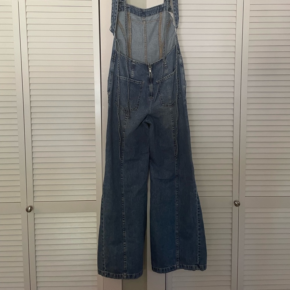 Free people denim jumpsuit